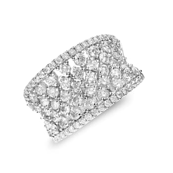 Gin & Grace 14K White Gold Real Diamond Ring (I1)