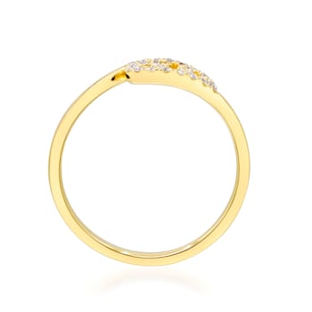 Gin & Grace 10K Yellow Gold Real Diamond Ring (I1)