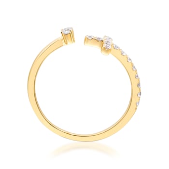 Gin & Grace 14K Yellow Gold Natural White Diamonds Ring