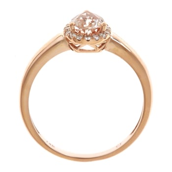 Gin & Grace 14K Rose Gold Morganite and Diamond Ring