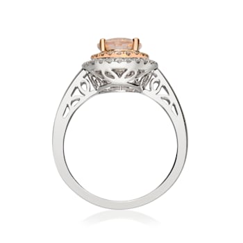Gin & Grace 14k Two Tone Gold Morganite and Diamond Ring