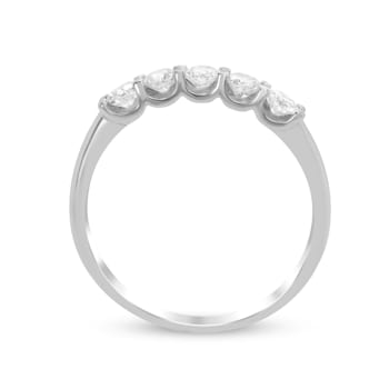 Gin & Grace 14K White Gold Natural White Diamonds Ring