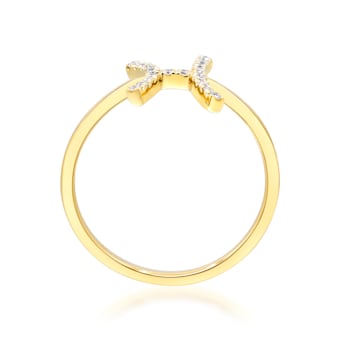 Gin & Grace 10K Yellow Gold Real Diamond Ring (I1)