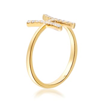 Gin & Grace 10K Yellow Gold Real Diamond Ring (I1)