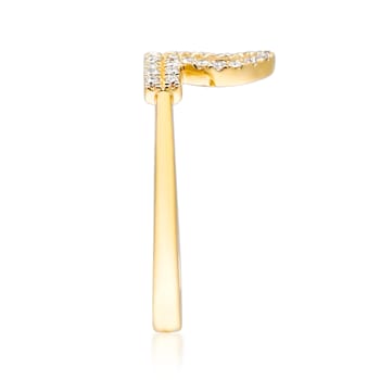 Gin & Grace 10K Yellow Gold Real Diamond Ring (I1)
