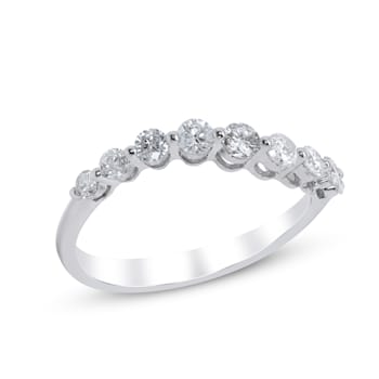 Gin & Grace 14K White Gold Natural White Diamonds Ring