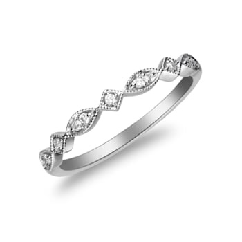 Gin & Grace 14K White Gold Ring with Aquamarine