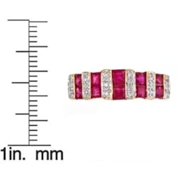 Gin & Grace 10K Yellow Gold Natural Ruby With Real Diamond (I1)
Engagment Ring