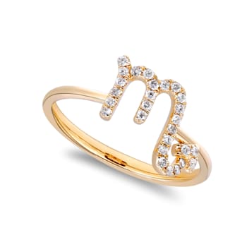Gin & Grace 10K Yellow Gold Real Diamond Ring (I1)