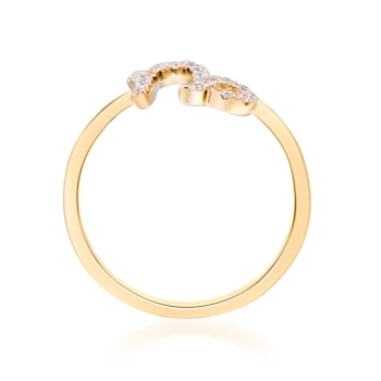Gin & Grace 10K Yellow Gold Real Diamond Ring (I1)