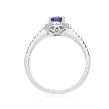 Gin & Grace 14K White Gold Tanzanite and Diamond Ring