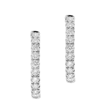 Gin & Grace 14K White Gold Natural Diamond Earring