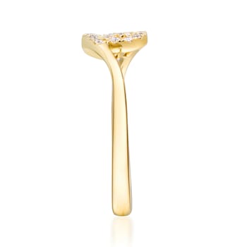 Gin & Grace 10K Yellow Gold Real Diamond Ring (I1)