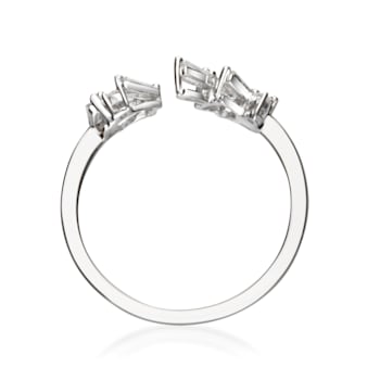 Gin & Grace 14K White Gold Real Diamond Ring (I1)