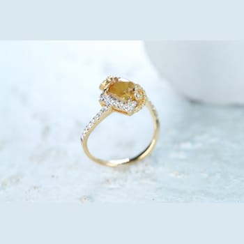 Gin & Grace 18K Yellow Gold Natural Yellow and White Diamonds Ring