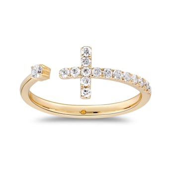 Gin & Grace 14K Yellow Gold Natural White Diamonds Ring