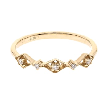 Gin & Grace 14K Yellow Gold Natural White Diamonds Ring