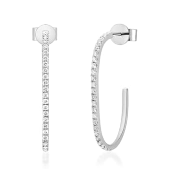Gin & Grace 14K White Gold Natural Diamond Earring