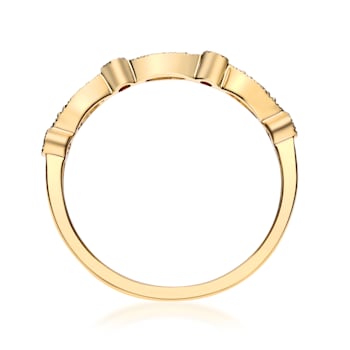 Gin & Grace 14K Yellow Gold Natural Real Diamond (I1) Ring