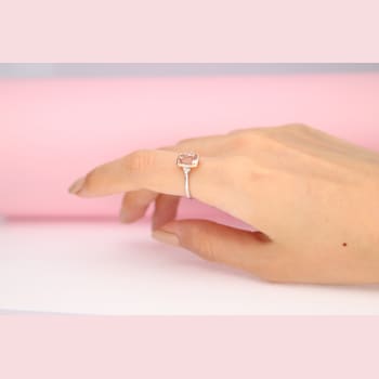 Gin & Grace 14K Two Tone Gold Morganite and Diamond Ring
