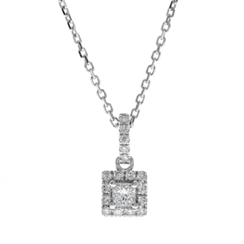Gin & Grace 14K White Gold Natural Diamond Pendant