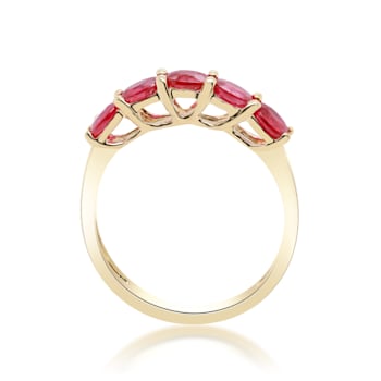 Gin & Grace 10K Yellow Gold Natural Ruby Engagment Ring