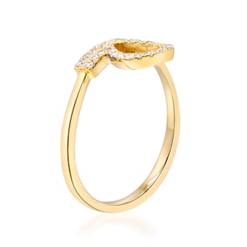 Gin & Grace 10K Yellow Gold Real Diamond Ring (I1)