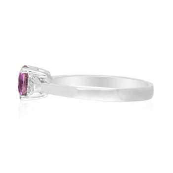 Gin & Grace Platinum 950 Purple Sapphire and Diamond Ring