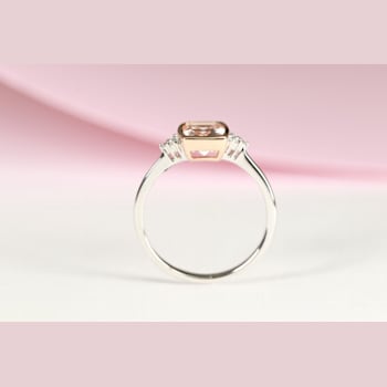 Gin & Grace 14K Two Tone Gold Morganite and Diamond Ring