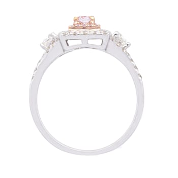 Gin & Grace 18K Gold Natural Pink Diamond (I1) Ring