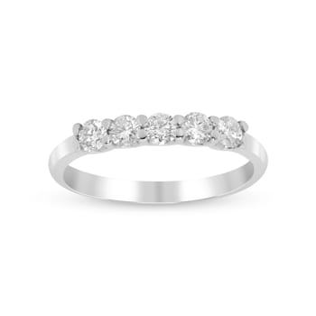 Gin & Grace 14K White Gold Natural White Diamonds Ring