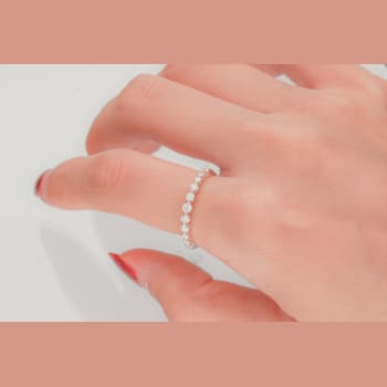 Gin & Grace 14K White Gold Real Diamond (I1) Ring