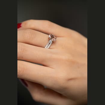 Gin & Grace 14K Two-Tone Gold Natural Morganite With Real Diamond
(I1) Ring