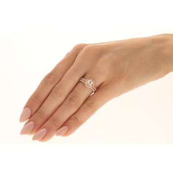 Gin & Grace 14K Rose Gold Morganite and Diamond Engagement Ring