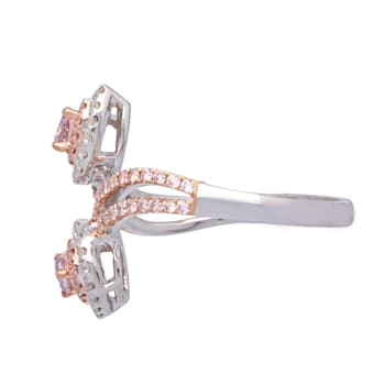 Gin & Grace 18K Gold Natural Pink Diamond (I1) Ring