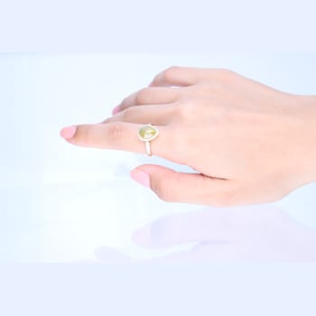 Gin & Grace 14K Yellow Gold Natural Brown and White Diamonds Ring