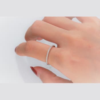 Gin & Grace 14K White Gold Real Diamond (I1) Ring