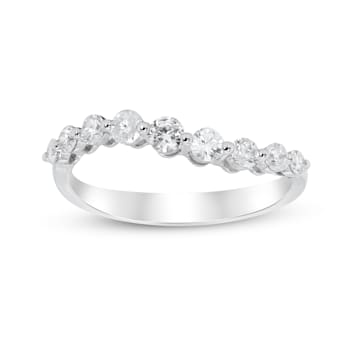 Gin & Grace 14K White Gold Natural White Diamonds Ring