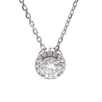 Gin & Grace 14K White Gold Diamond Pendant
