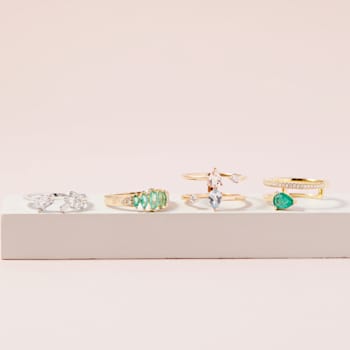 Gin & Grace 14K White Gold Real Diamond Ring (I1)