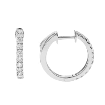 Gin & Grace 14K White Gold Natural Diamond Earring