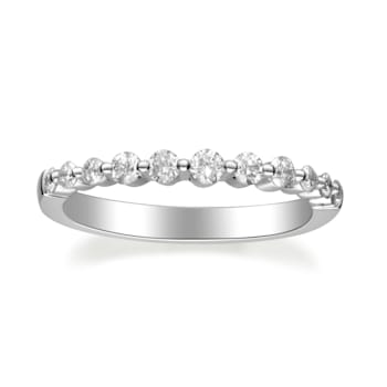Gin & Grace 14K White Gold Real Diamond (I1) Ring
