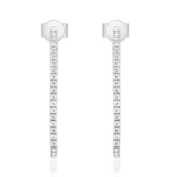 Gin & Grace 14K White Gold Natural Diamond Earring