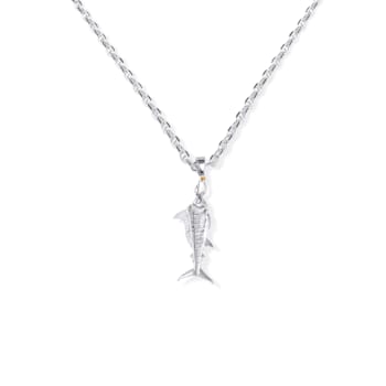 Sterling Silver Blue Marlin Pendant.