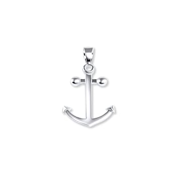 Sterling Silver Anchor Pendant.