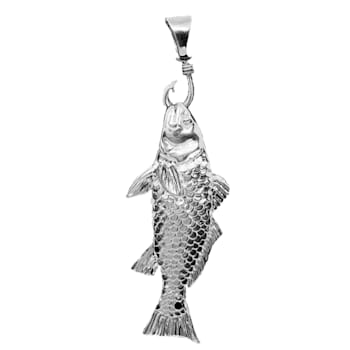 Sterling Silver Redfish Pendant.