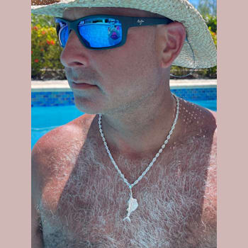 Sterling Silver Sailfish Pendant.
