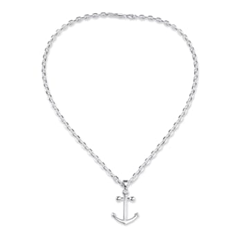 Sterling Silver Anchor Pendant.