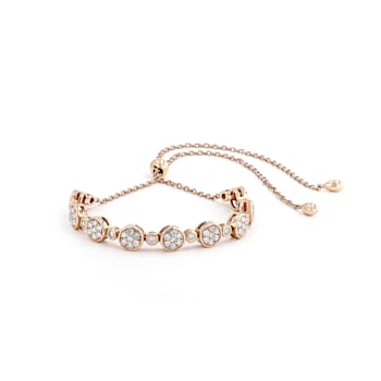 Amazon.com: Bolo Bracelet for Women in .925 Sterling Silver with Rose-Gold  Plated Accents Adjustable 6