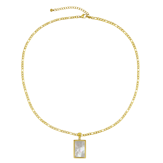REBL Penny Pearl 18K Yellow Gold Over Hypoallergenic Steel Necklace